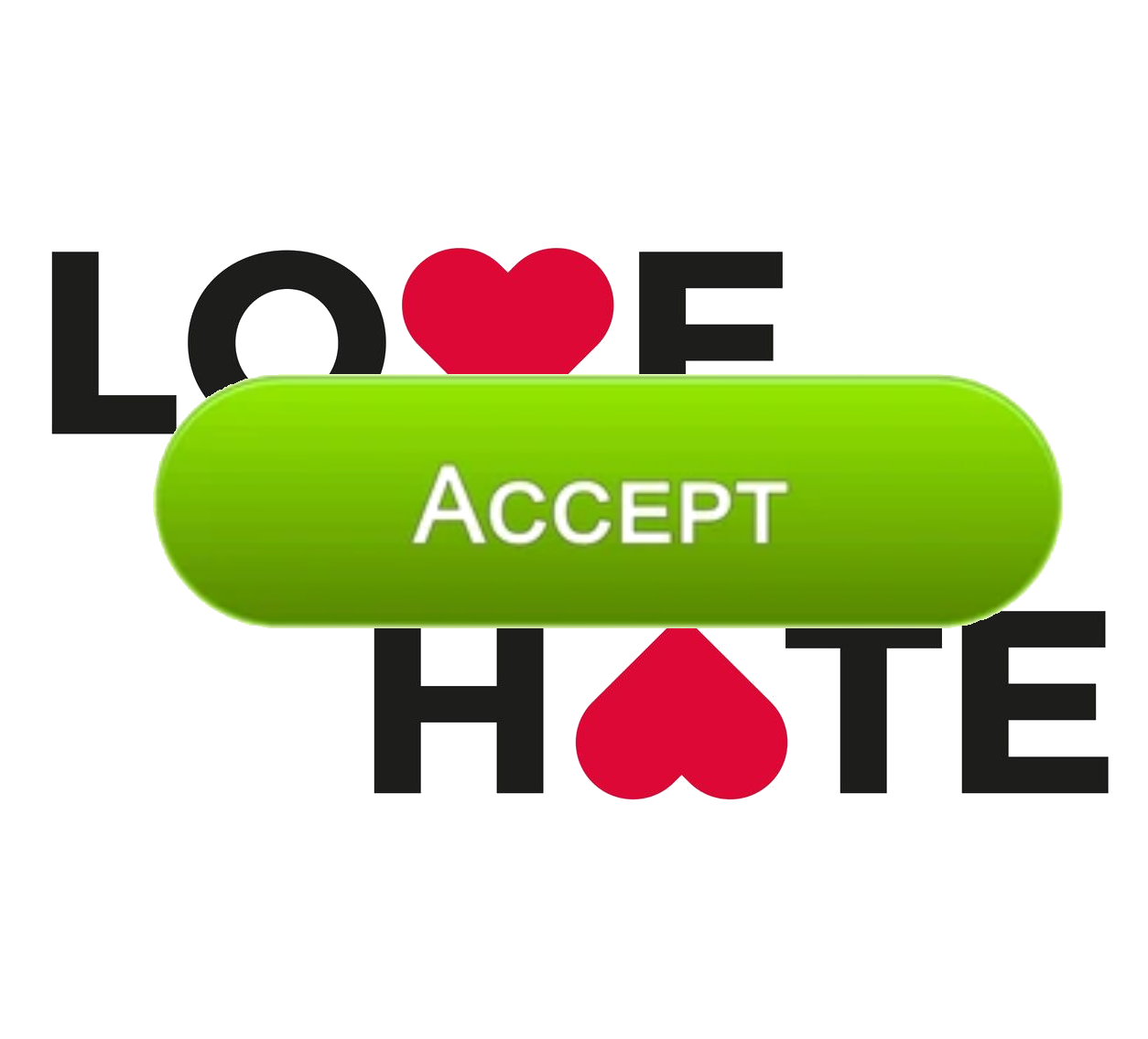 Accept = Hate + Love